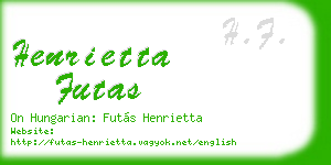 henrietta futas business card